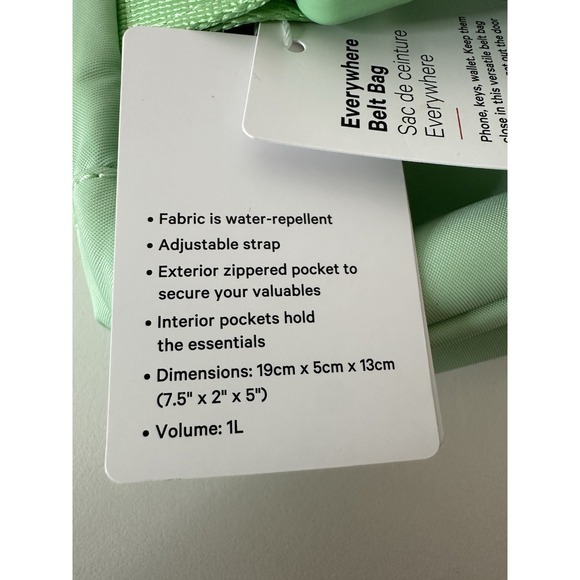 New Lululemon Everywhere Belt Bag 1L Crossbody‎ Waist Fanny Pack Zipper - Picture 9 of 9